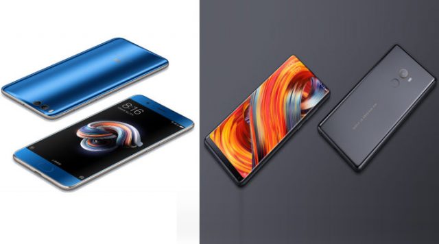 Xiaomi Mi Note 3 y Xiaomi Mi MIX 2 son los nuevos smartphones chinos de Xiaomi.