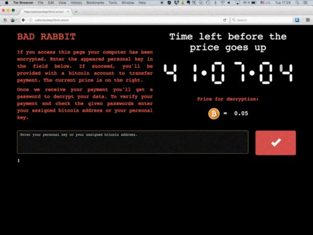 Bad Rabbit, el tercer gran ransomware global de 2017