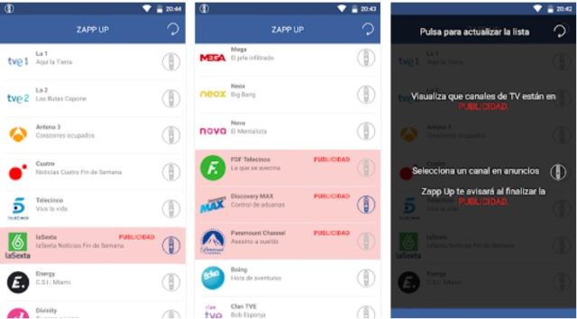 Zapp Up, la app para evitar los cortes publicitarios en TV