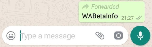 WhatsApp marca los mensajes que son reenviados y no escritos originalmente por el usuario en su nueva beta para Android