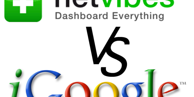 iGoogle vs Netvibes