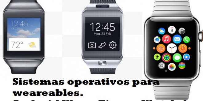 Infografía. Sistemas Operativos en Smartwatches y wereables