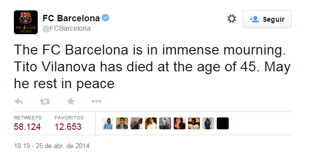 Los 10 tuits más retuiteados en España en 2014
