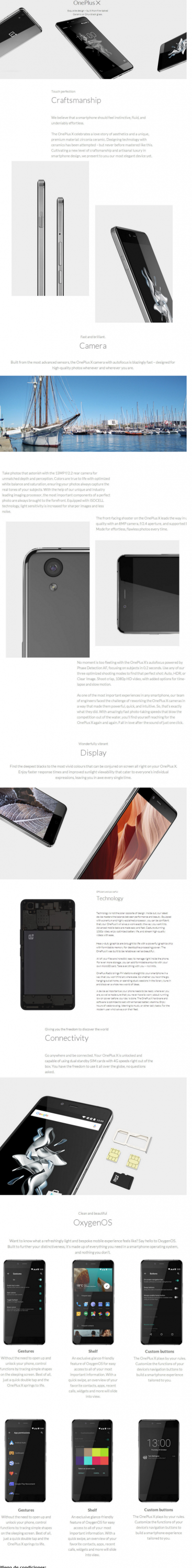 Infografía OnePlus X el mejor móvil Android chino de gama media y asequible