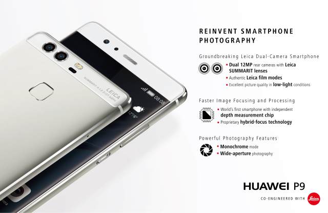 Huawei P9 el primer smartphone del mundo con cámara dual Leica