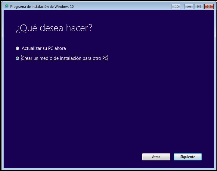 ¿Cómo actualizar o instalar Windows 10 desde un DVD o USB? Herramienta de creación de medios de Microsoft paso 2