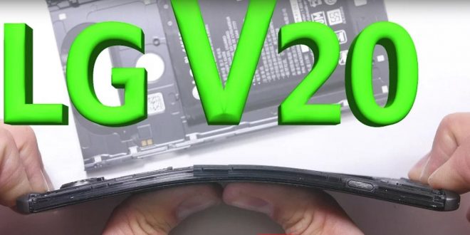 LG V20 sometido a pruebas de dureza.