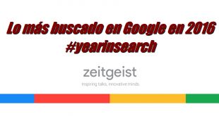Lo más buscado en Google en 2016 #yearinsearch