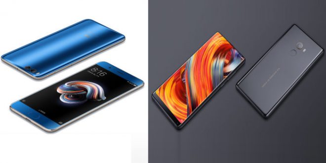 Xiaomi Mi Note 3 y Xiaomi Mi MIX 2 son los nuevos smartphones chinos de Xiaomi.