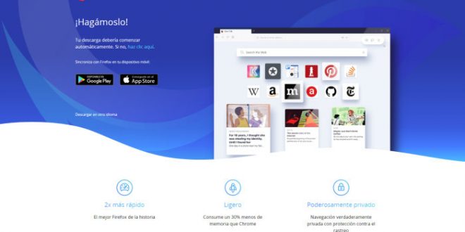 Descarga Mozilla Firefox Quantum, la mayor actualización de su navegador