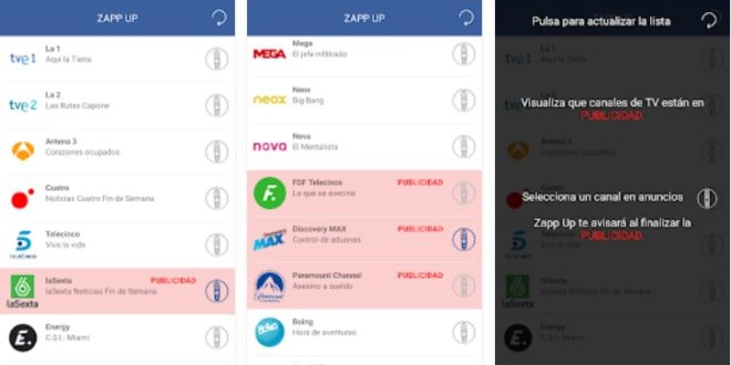 Zapp Up, la app para evitar los cortes publicitarios en TV