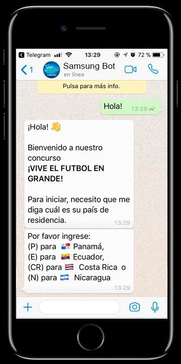 Samsung lanza su primer chatbot promocional en WhatsApp 