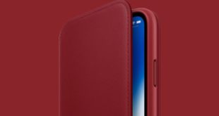 Apple anuncia la funda iPhone X Leather Folio en rojo