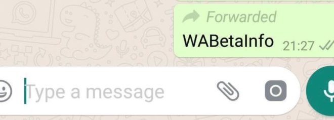 WhatsApp marca los mensajes que son reenviados y no escritos originalmente por el usuario en su nueva beta para Android