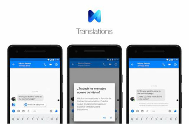 Facebook introduce en España la traducción de mensajes en Messenger inglés al español  y francés al español.