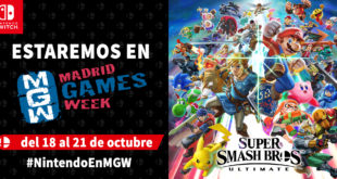 Nintendo ofrecerá en Madrid Games Week los juegos más esperados de Nintendo Switch