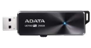 ADATA lanza la unidad flash USB UE700 Pro ofrece velocidades de lectura / escritura de hasta 360 / 180MB / sy hasta 256GB de capacidad de almacenamiento.