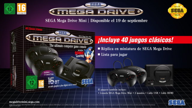 Anunciada SEGA Mega Drive Mini