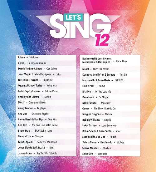 Anunciado el listado de canciones y un nuevo modo para Let's Sing 12