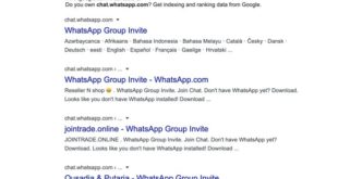 Error en Whatsapp Web: Google está indexando los enlaces de chat grupal de WhatsApp