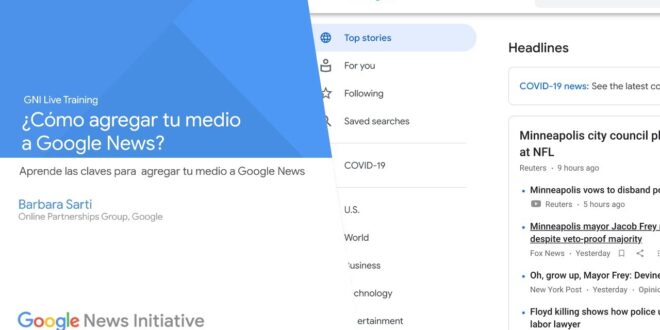 ¿Cómo agregar tu Web a Google News? Directo a las 18:00