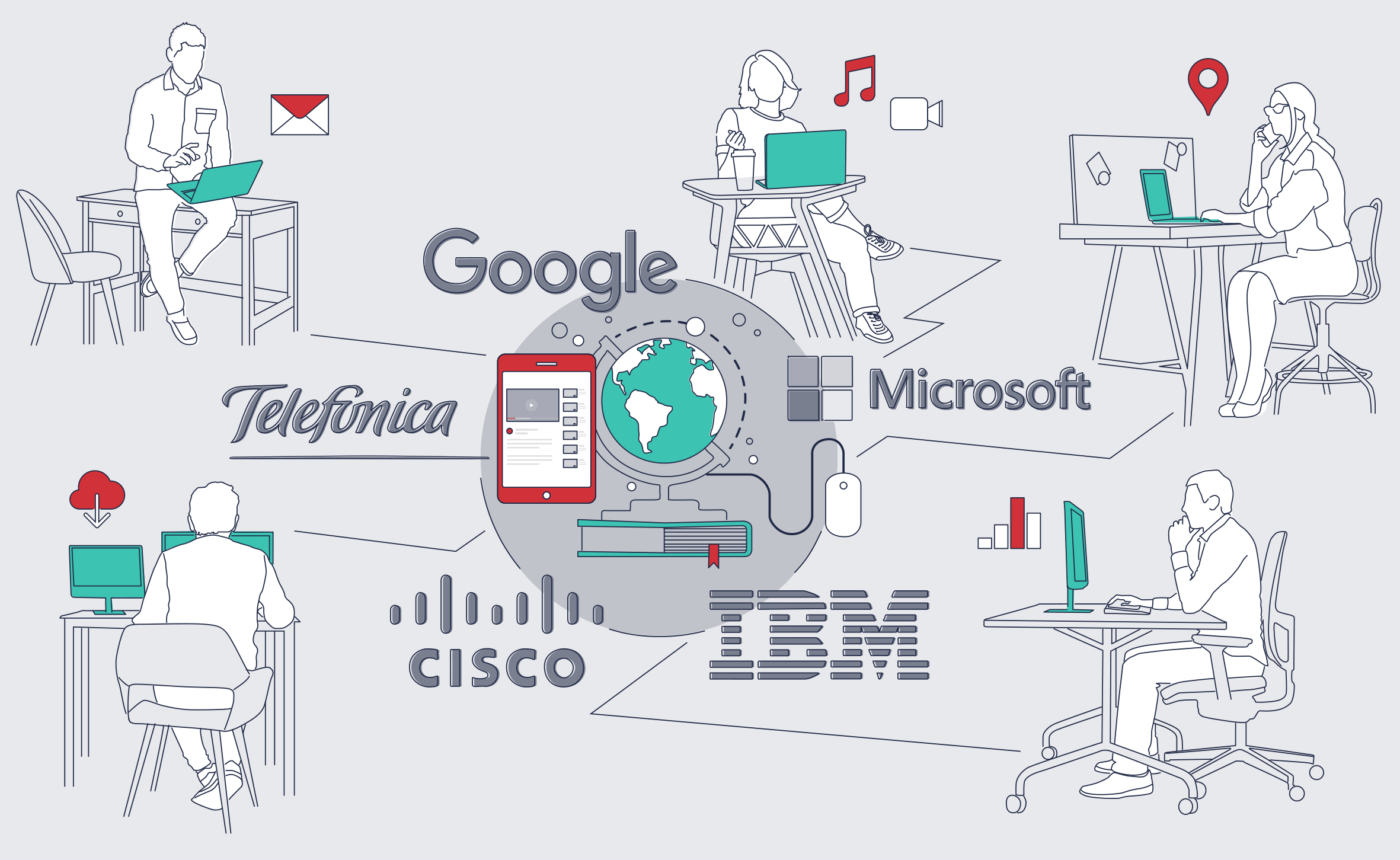 Cisco, Google, IBM, Microsoft y Telefónica reconocen la influencia de la tecnología y la digitalización en la educación tras la Covid-19