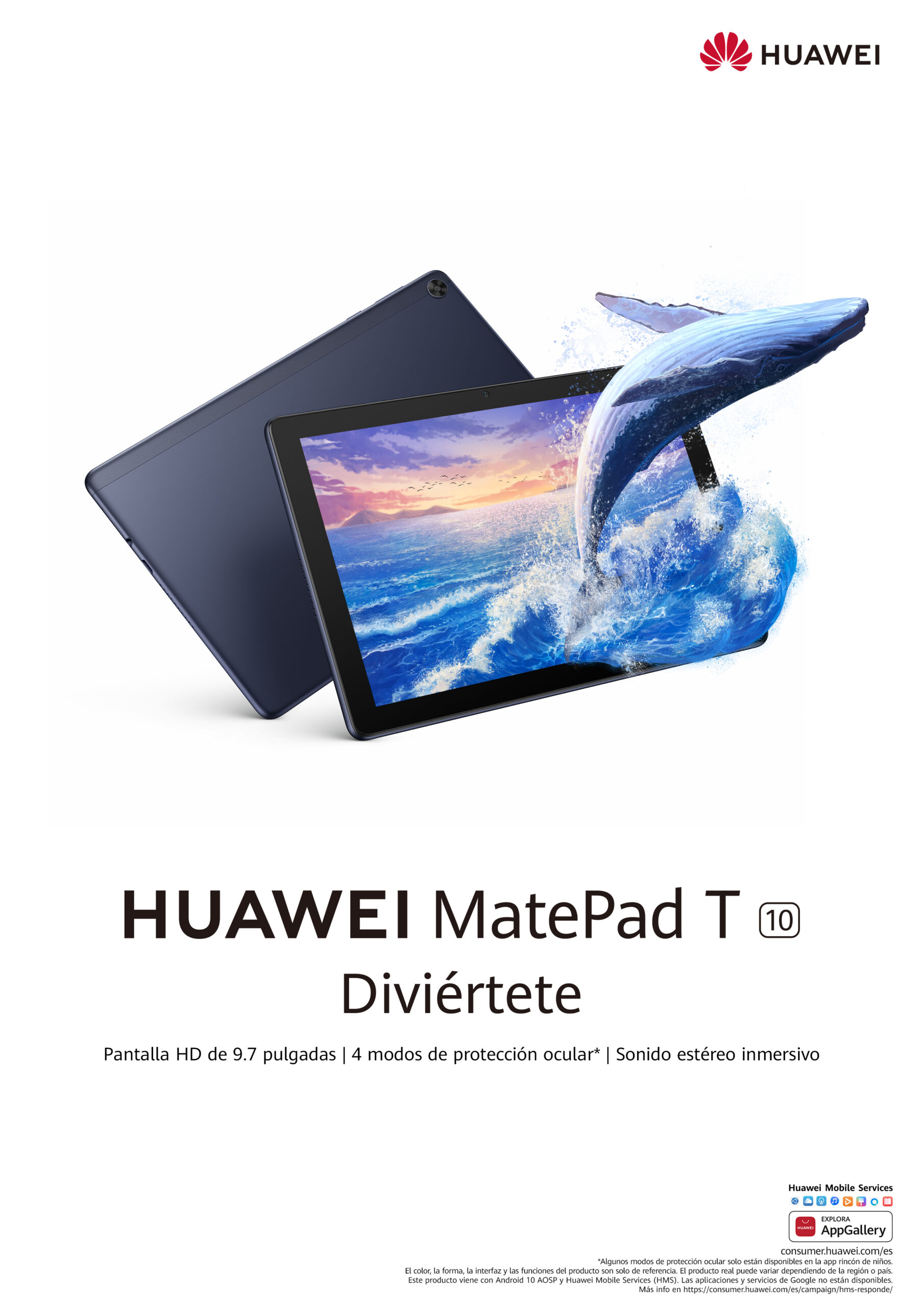 HUAWEI lanza al mercado español la nueva tablet HUAWEI MatePad T 10, una opción multimedia para toda la familia