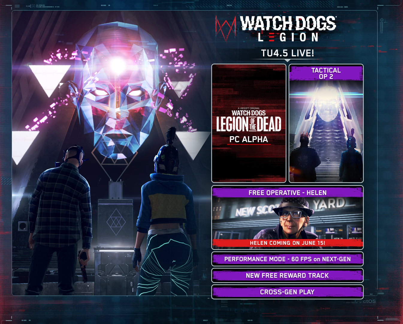 Actualización 4.5 de  Watch Dogs: Legion está ya disponible