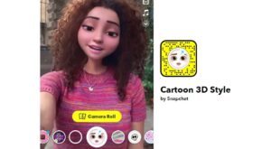 Snapchat ¿Quieres se un dibujo animado? Cartoon 3D Lens