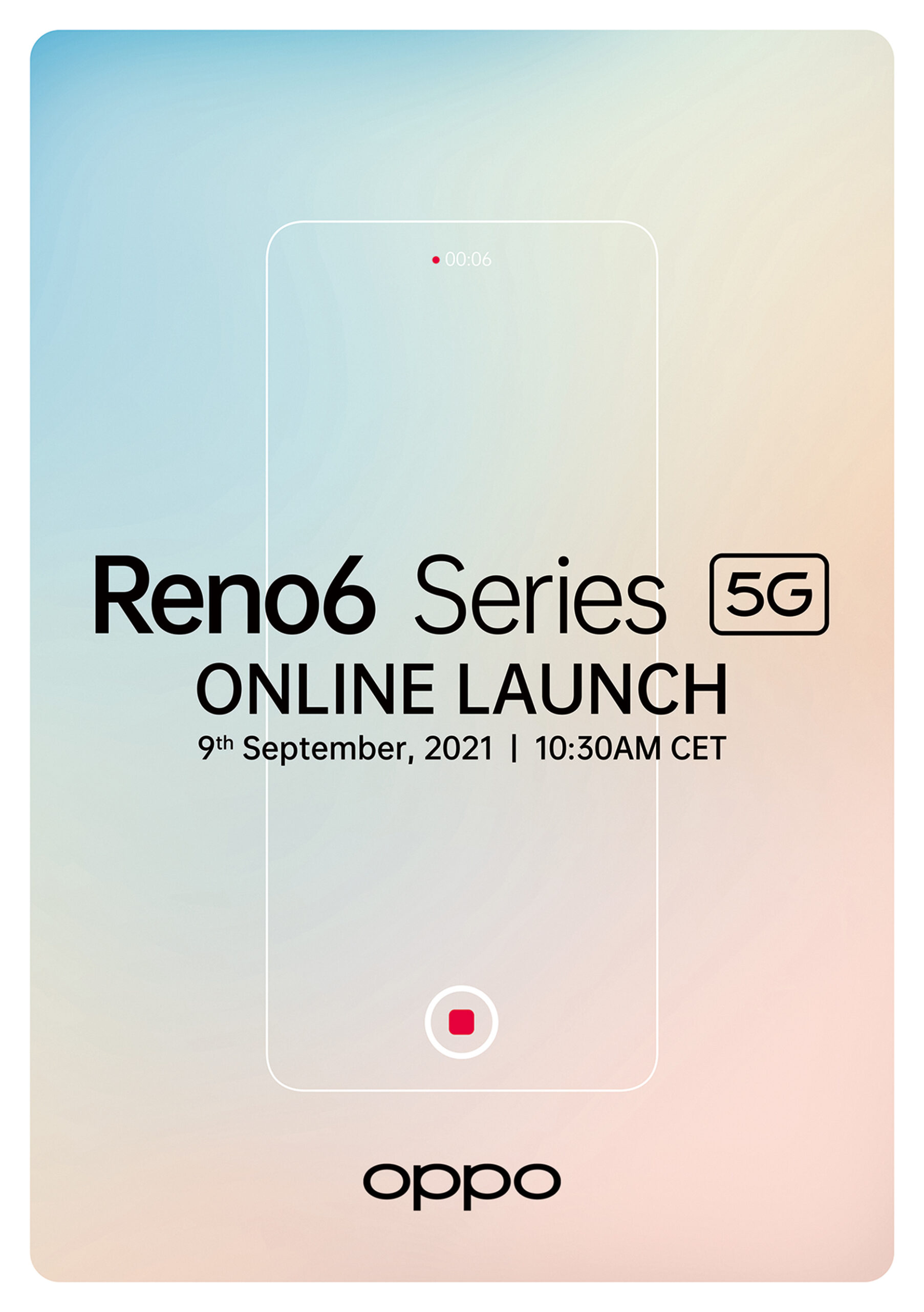 Fecha para el lanzamiento oficial de OPPO Reno6 Series 5G