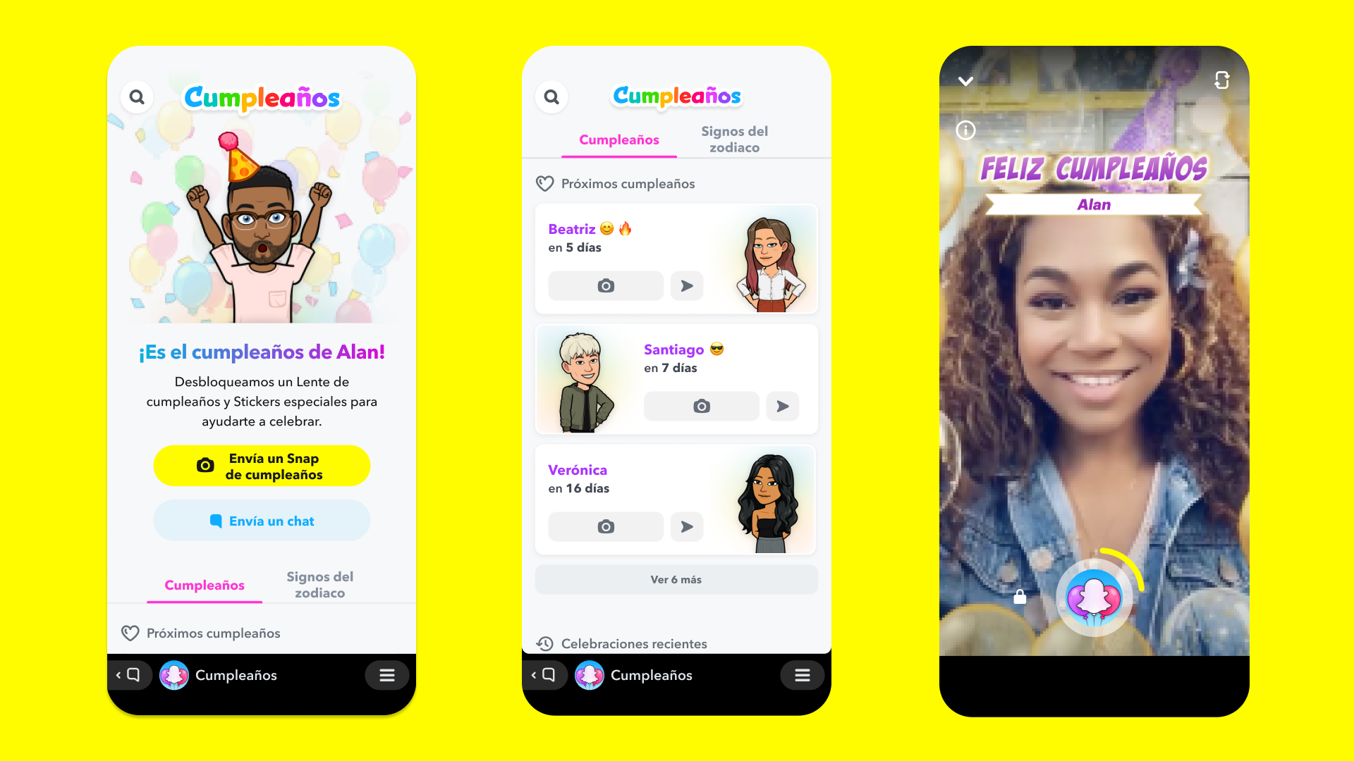 Snapchat lanza una nueva herramienta para recordar y celebrar los cumpleaños de tus amigos