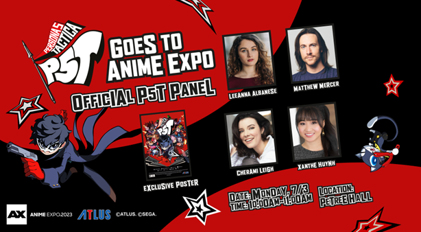 ATLUS anuncia el reparto de voces de doblaje para los paneles de Persona 3 Reload y Persona 5 Tactica en la feria Anime Expo 2023