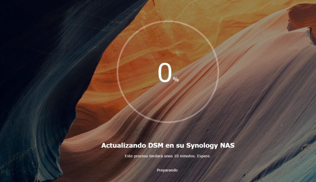 Esperar 20 minutos a actualizar tu nas synology a dsm 7.3 