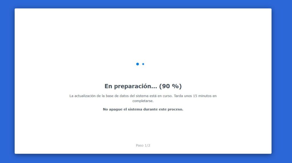 reinicias dsm 7.3 base de datos