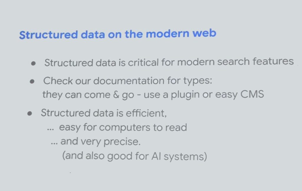 google search central live dubai data structure
