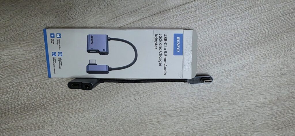 Análisis de adaptador BENFEI UBC-C a audio mini jack