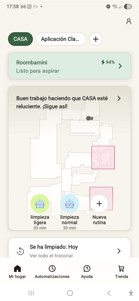 App iRobot Roomba Mini